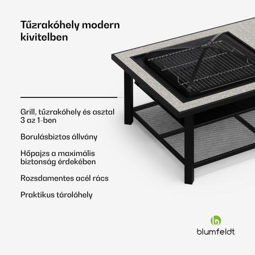 3 az 1-ben tűzrakóhely grill funkcióval