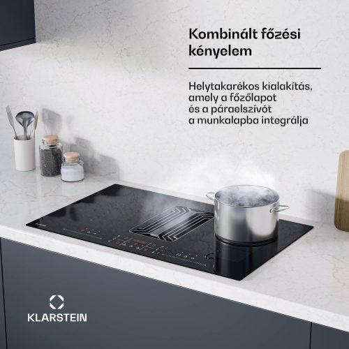 Indukciós főzőlap + páraelszívó