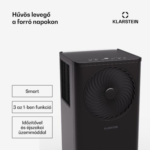 Klarstein Aero Ring 7K légkondicionáló 7 000 BTU mobil és intelligens max. 25 m² hangvezérléssel - Image 2