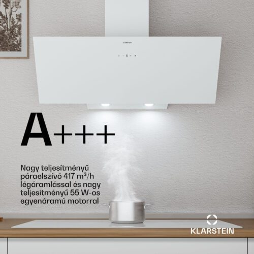 Klarstein Laurel ferde páraelszívó | elszívó és keringtető üzemmód | biztonsági üveg | 417m³/h | 90cm - Image 2