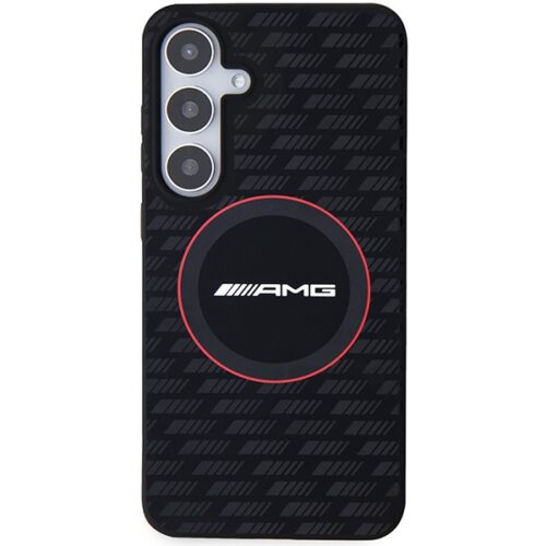 AMG AMHMS24M23SMRK Samsung S24+ S926 fekete keménytok szilikon Carbon MagSafe minta - Image 2