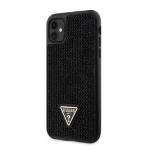 Apple iPhone 11 GUESS GUHCN61HDGTPK Hátlap - Fekete tok