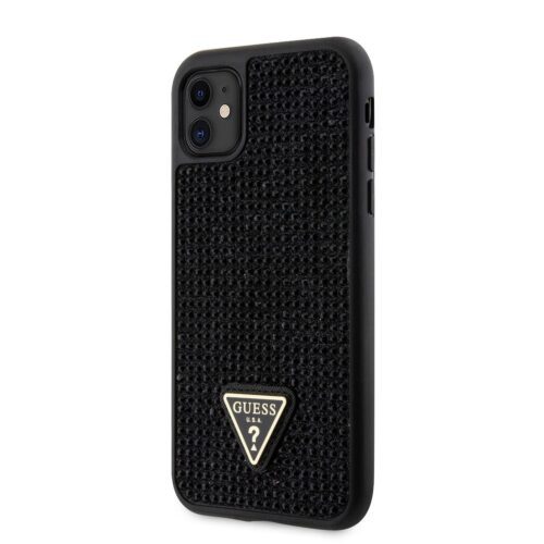 Apple iPhone 11 GUESS GUHCN61HDGTPK Hátlap - Fekete tok