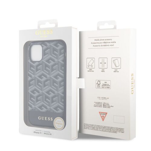 Apple iPhone 11 GUESS GUHMN61HGCFSEK MagSafe Hátlap - Fekete tok - Image 2