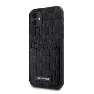 Apple iPhone 11 KARL LAGERFELD KLHCN61SAKLHPPK Hátlap - Fekete tok
