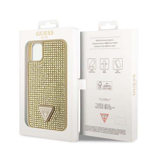 Apple iPhone 11 Pro GUESS GUHCN58HDGTPD Hátlap - Arany tok - Image 2