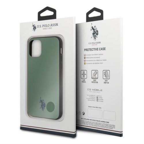 Apple iPhone 11 Pro U.S.Polo USHCN58PUGN Hátlap - Zöld - Image 2