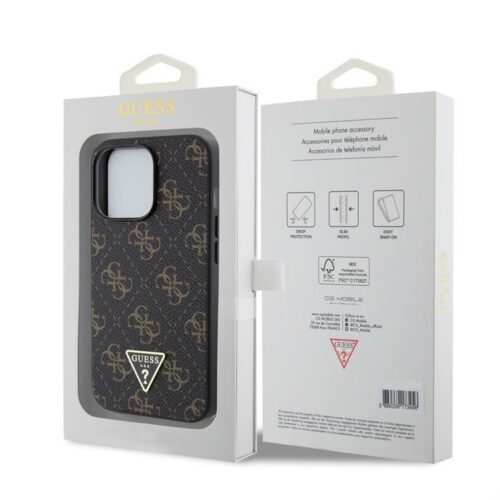 Apple iPhone 13 Pro GUESS GUHCP13LPG4GPK Hátlap - Fekete - Image 2