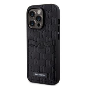 Apple iPhone 13 Pro KARL LAGERFELD KLHCP13LSAKLHPPK Hátlap - Fekete tok