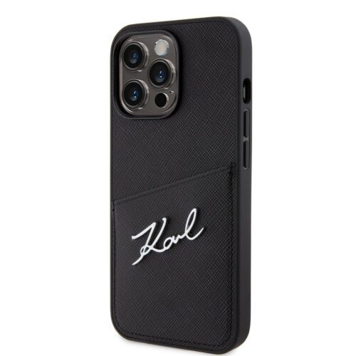 Apple iPhone 13 Pro KARL LAGERFELD KLHCP13LSAPKSK Hátlap - Fekete tok