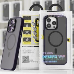 Apple iPhone 14 Pro Max TG Skin Friendly Drop Magsafe Hátlap - Fekete tok
