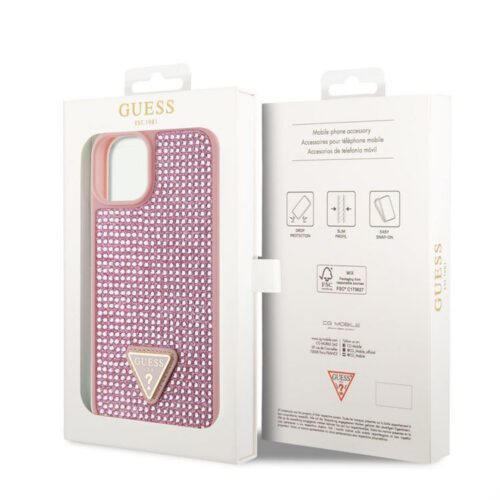 Apple iPhone 15 GUESS GUHCP15SHDGTPP Hátlap - Rózsaszín - Image 2