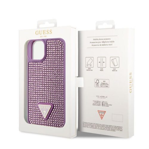 Apple iPhone 15 GUESS GUHCP15SHDGTPU Hátlap - Lila - Image 2