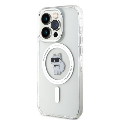 Apple iPhone 15 Pro KARL LAGERFELD KLHMP15LHFCCNOT Magsafe TPU Hátlap - Átlátszó