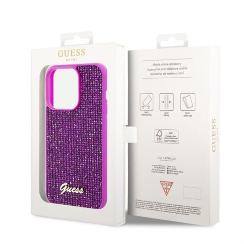 Apple iPhone 15 Pro Max GUESS GUHCP15XPSFDGSF Hátlap - Magenta - Image 2