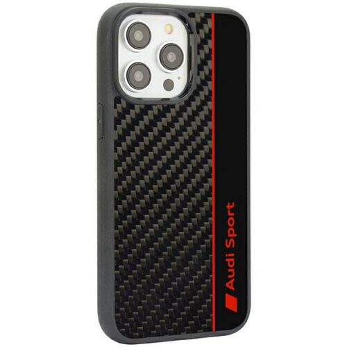 Audi Carbon Fiber Stripe iPhone 14 Pro 6.1" fekete keménytok AUS-TPUPCIP14P-R8/D1-BK - Image 2