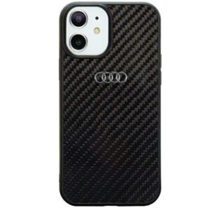 Audi Carbon Fiber iPhone 11 6.1" fekete keménytok AU-TPUPCIP11-R8/D2-BK
