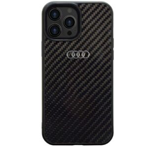 Audi Carbon Fiber iPhone 14 Pro 6.1" fekete keménytok AU-TPUPCIP14P-R8/D2-BK