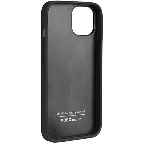 Audi Valódi bőr iPhone 12/12 Pro 6.1" fekete keménytok AU-TPUPCIP12P-Q8/D1-BK - Image 2