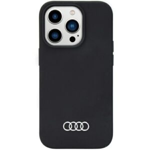 Audi szilikon tok iPhone 14 Pro Max 6.7" fekete keménytok AU-LSRIP14PM-Q3/D1-BK