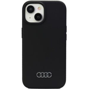 Audi szilikon tok iPhone 15 6.1" fekete keménytok AU-LSRIP15-Q3/D1-BK