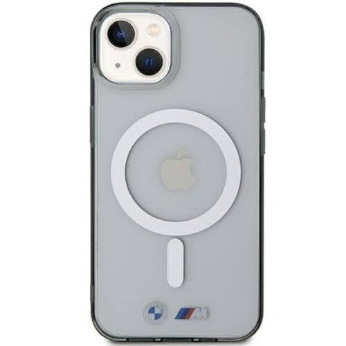 BMW BMHMP15SHCRS iPhone 15 6.1" átlátszó keménytok Ezüst gyűrű MagSafe - Image 2