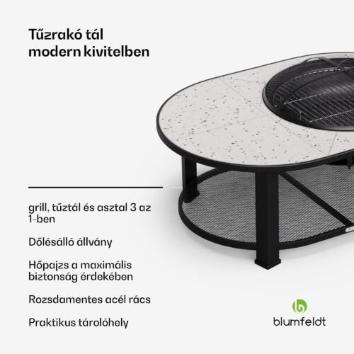 tűzrakóhely 3 az 1-ben