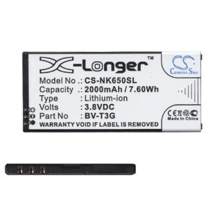 CAMERON SINO akku 2000 mAh LI-ION (BV-T3G kompatibilis) Microsoft Lumia 650