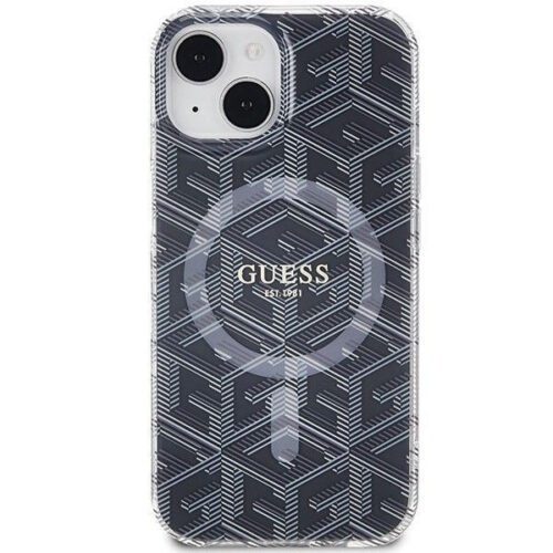 Eredeti tok GUESS GUHMP15MHGCUSTGK iPhone 15 Plus (Magsafe / IML GCUBE / fekete) - Image 2