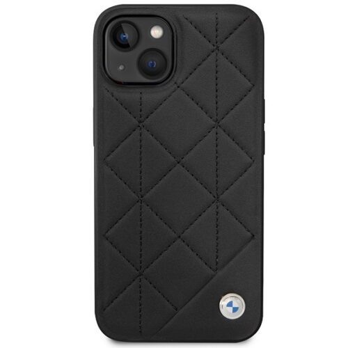 Etui BMW BMHCP14S22RQDK iPhone 14 6.1" fekete bőr steppelt tok - Image 2