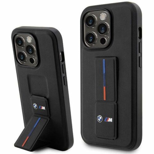 Etui BMW BMHCP14X22GSLK iPhone 14 Pro Max 6.7" fekete keménytok Grip Hot Stamp