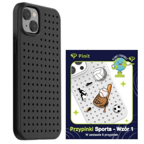 Etui Pinit Dynamic + Sport Pin iPhone 14 Plus 6.7" fekete minta 1 tok