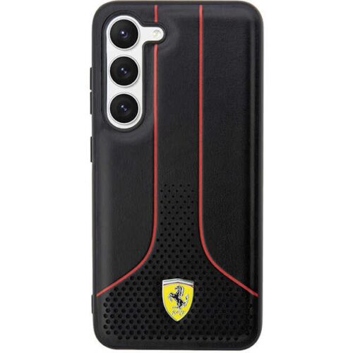 Ferrari FEHCS23SPCSK Samsung Galaxy S23 S911 fekete keménytok perforált 296 P - Image 2