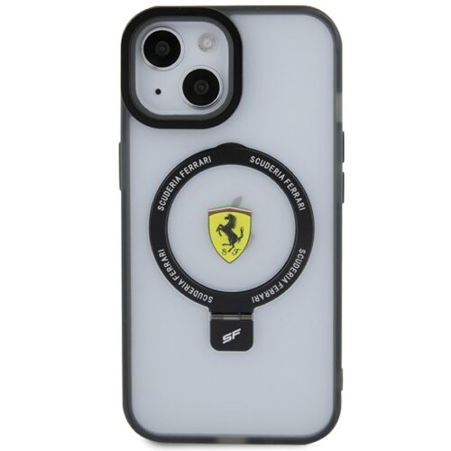 Ferrari FEHMP15SUSCAH iPhone 15 6.1" átlátszó keménytok gyűrűs állvány 2023 Collection MagSafe - Image 2