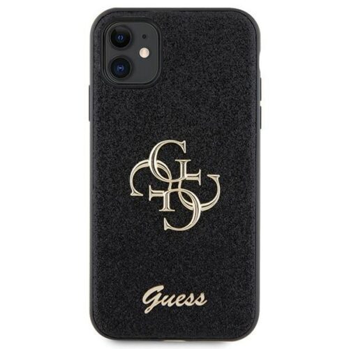 Guess GUHCN61HG4SGK iPhone 11 6.1" fekete keménytok Glitter Script Big 4G - Image 2