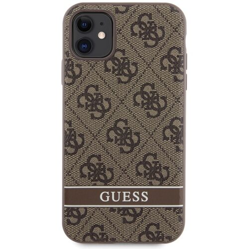 Guess GUHCN61P4SNW iPhone 11 barna keménytok 4G Stripe - Image 2