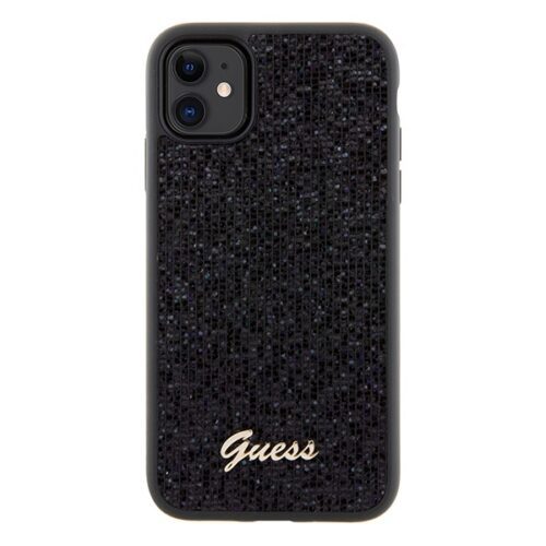 Guess GUHCN61PMSDGSK iPhone 11 6.1" fekete keménytok Disco Metal Script - Image 2