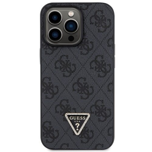 Guess GUHCP13LP4TDSCPK iPhone 13 Pro / 13 6.1" fekete keménytok Crossbody 4G fém logó - Image 2