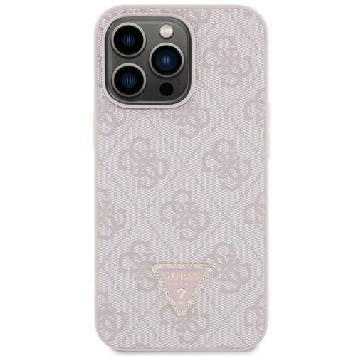 Guess GUHCP13LP4TDSCPP iPhone 13 Pro / 13 6.1" rózsaszín keménytok Keresztbőrönd 4G fém logó - Image 2