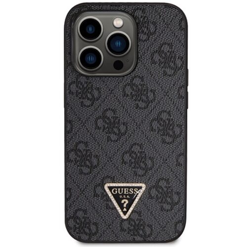 Guess GUHCP14LP4TDSCPK iPhone 14 Pro 6.1" fekete/barna keménytok Crossbody 4G fém logó - Image 2