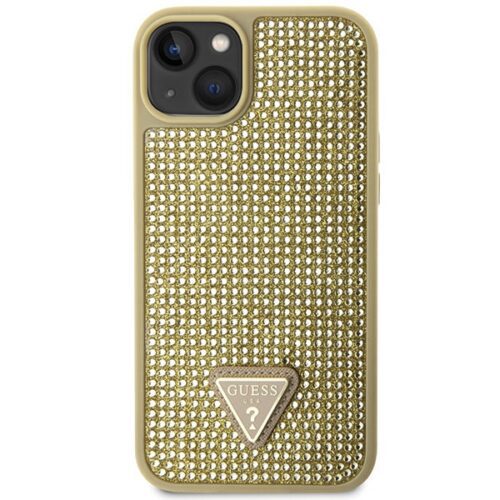 Guess GUHCP14MHDGTPD iPhone 14 Plus 6.7" arany keménytok strasszos háromszög - Image 2