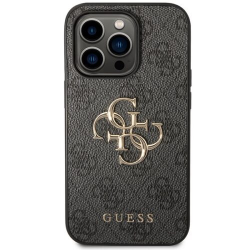 Guess GUHCP15L4GMGGR iPhone 15 Pro 6.1" szürke keménytok 4G nagy fém logóval - Image 2