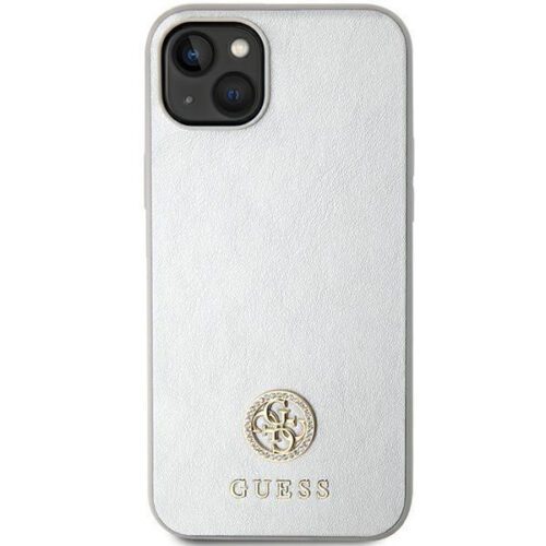 Guess GUHCP15MPS4DGPS iPhone 15 Plus 6.7" ezüst keménytok strasszos fém logóval - Image 2