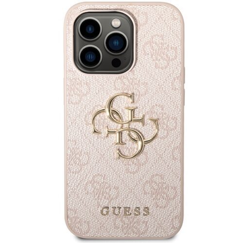 Guess GUHCP15X4GMGPI iPhone 15 Pro Max 6.7" rózsaszín keménytok 4G Nagy fém logó - Image 2