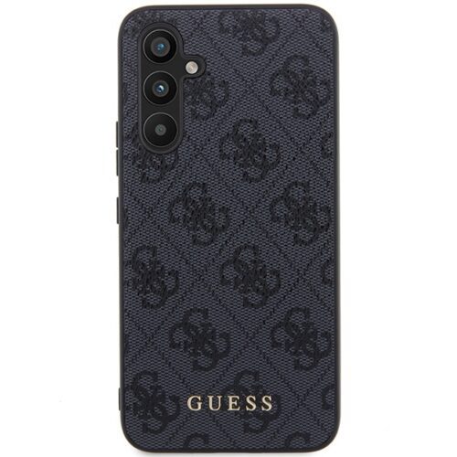 Guess GUHCS23FEG4GFGR S23 FE S711 szürke keménytok 4G fém arany logó - Image 2