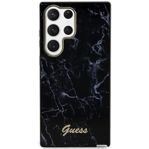 Guess GUHCS23LPCUMAK Samsung Galaxy S23 UltraS918 fekete keménytok Márvány - Image 2