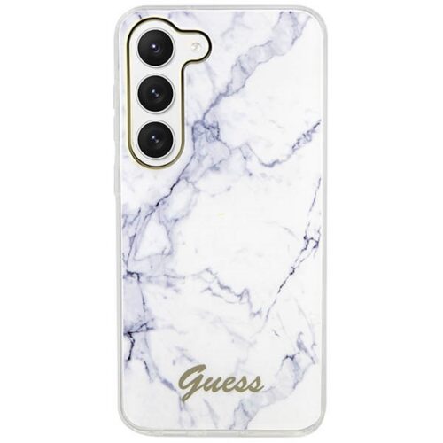 Guess GUHCS23SPCUMAH Samsung Galaxy S23 S911 fehér keménytok Márvány - Image 2