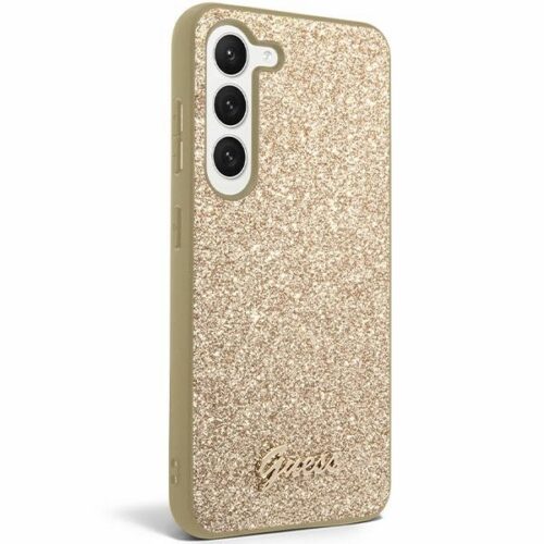 Guess GUHCS24MHGGSHD S24+ S926 arany keménytok Glitter Script - Image 2