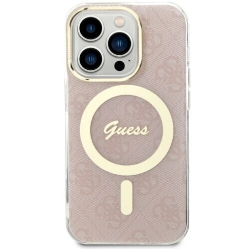 Guess GUHMP14LH4STP iPhone 14 Pro 6.1" rózsaszín keménytok 4G MagSafe - Image 2