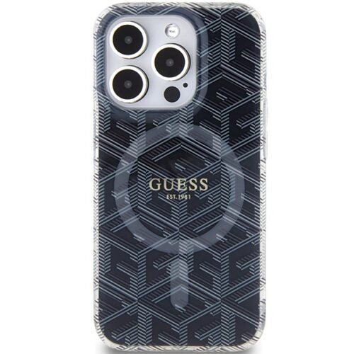 Guess GUHMP15LHGGCUSTGK iPhone 15 Pro 6.1" fekete keménytok IML GCube MagSafe IML GCube - Image 2